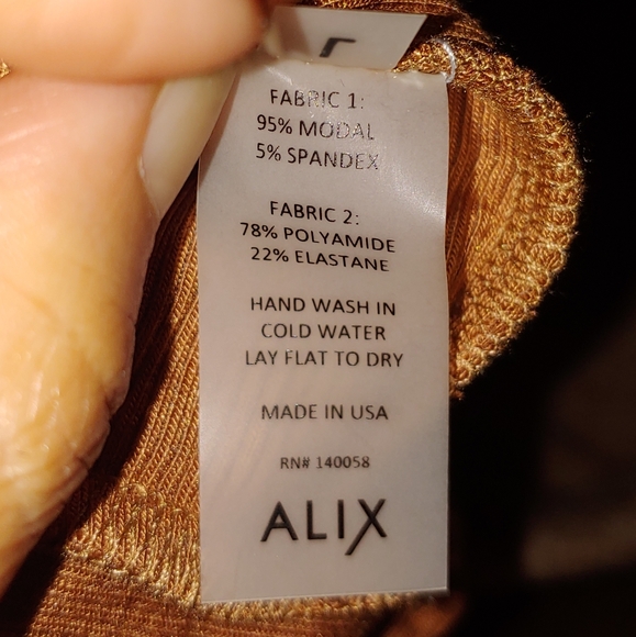 ALIX NYC AUSTIN Bodysuit size Large in Cognac - Picture 6 of 10